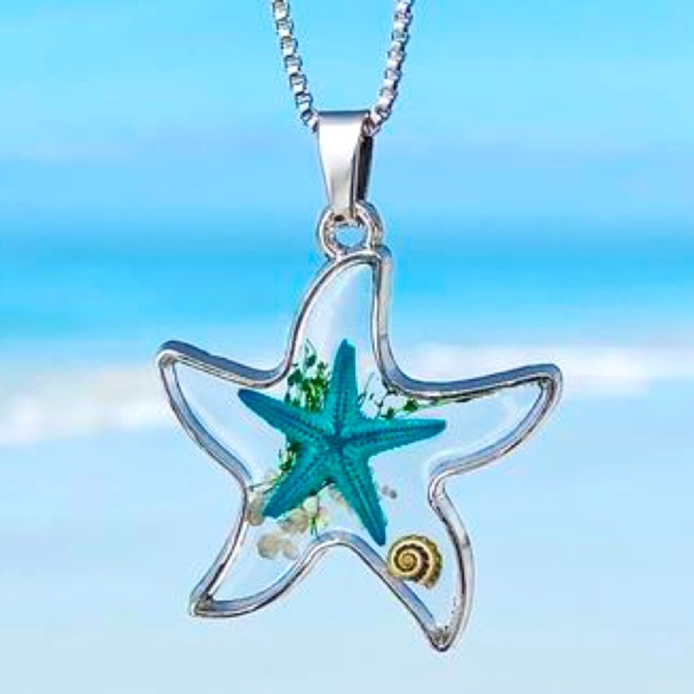 Starfish boho necklace NWT